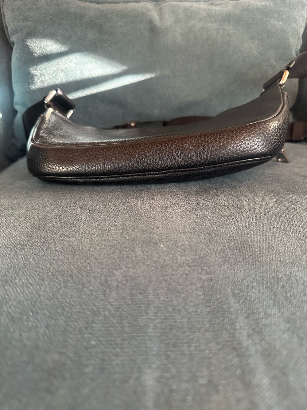 Coach Black Pebbled Leather Belt Bag with Round Coin Pouch - Picture 7 of 7